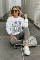 WASHINGTON HUSKIES WILD GAME BOYFRIEND FIT LONG SLEEVE TEE