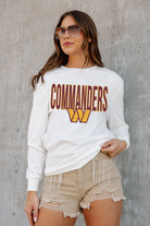 WASHINGTON COMMANDERS ALWAYS READY BOYFRIEND FIT LONG SLEEVE TEE