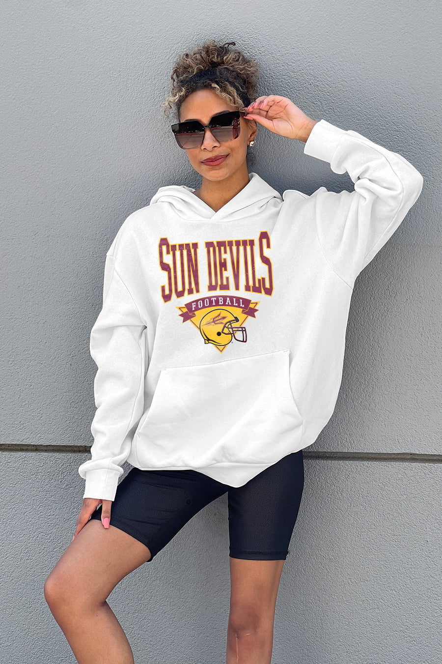 ARIZONA STATE SUN DEVILS GOOD CATCH PREMIUM FLEECE HOODED PULLOVER