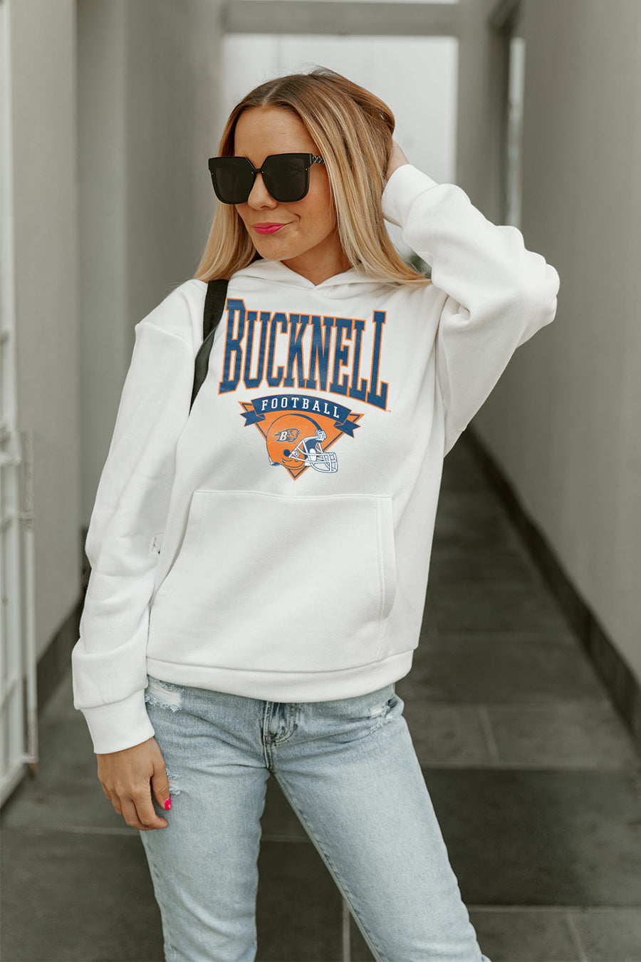 BUCKNELL BISON GOOD CATCH PREMIUM FLEECE HOODED PULLOVER