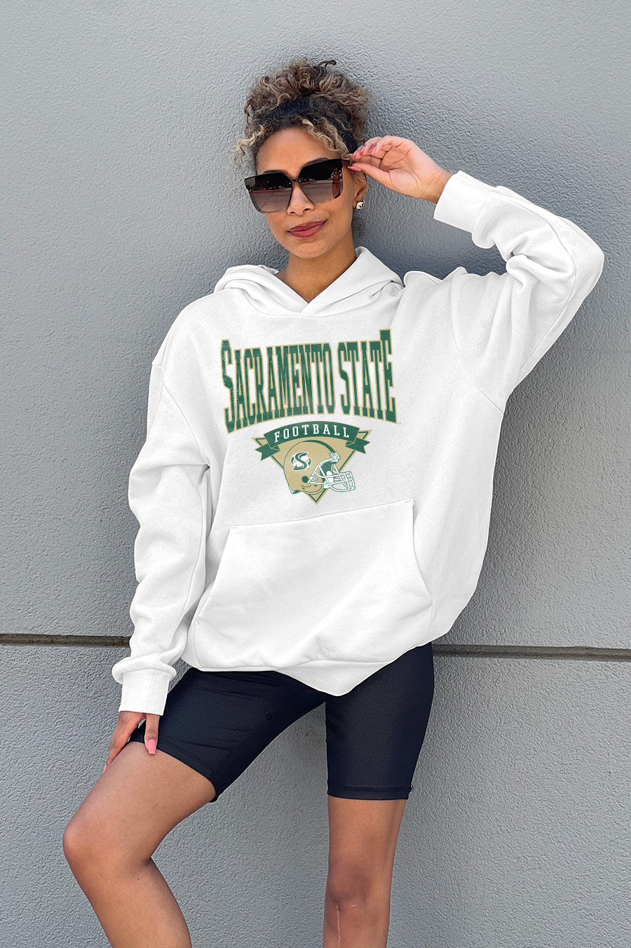 SACRAMENTO STATE HORNETS GOOD CATCH PREMIUM FLEECE HOODED PULLOVER