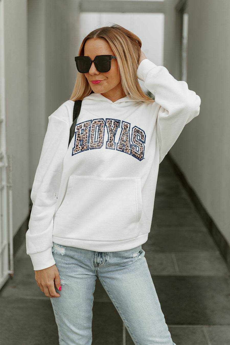 GEORGETOWN HOYAS LEGACY PREMIUM FLEECE HOODED PULLOVER