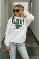 HAWAII RAINBOW WARRIORS GOOD CATCH PREMIUM FLEECE HOODED PULLOVER