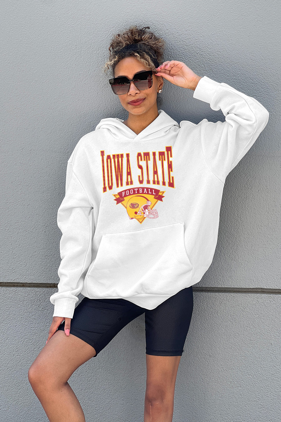 IOWA STATE CYCLONES GOOD CATCH PREMIUM FLEECE HOODED PULLOVER