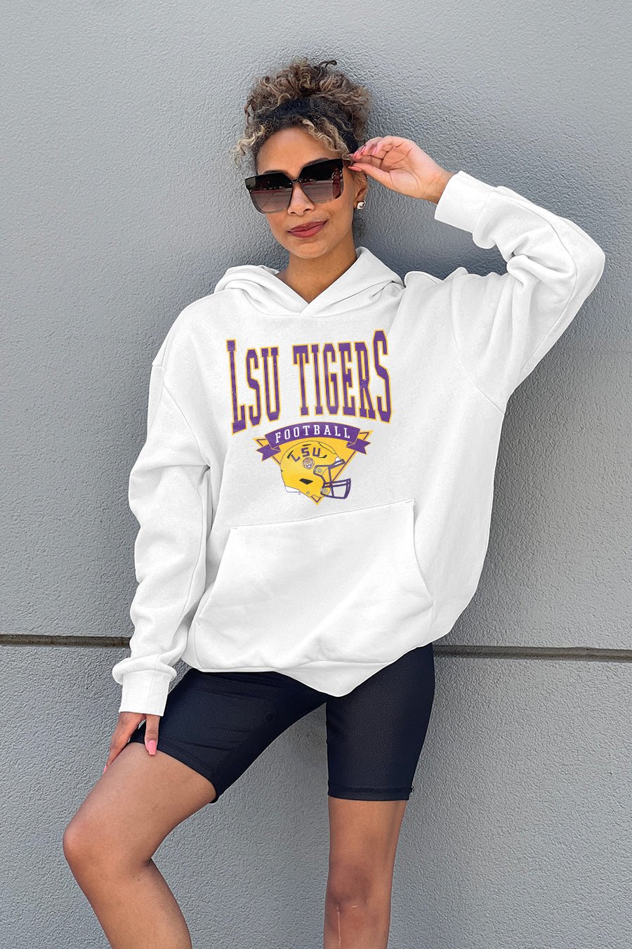 LSU TIGERS GOOD CATCH PREMIUM FLEECE HOODED PULLOVER