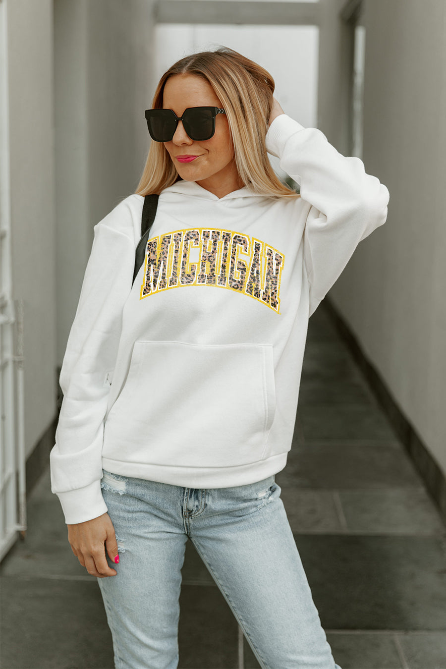 MICHIGAN WOLVERINES LEGACY PREMIUM FLEECE HOODED PULLOVER