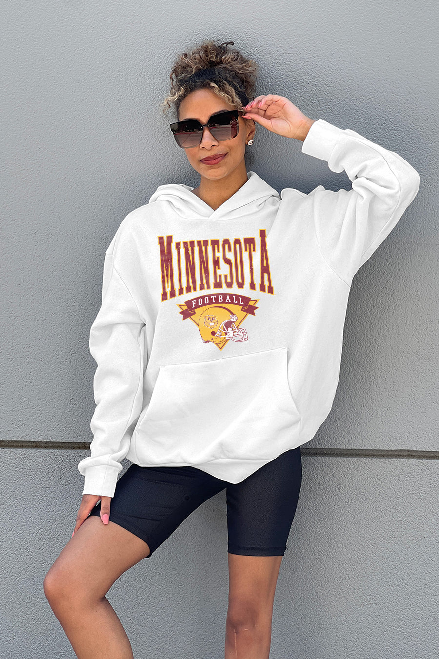 MINNESOTA GOLDEN GOPHERS GOOD CATCH PREMIUM FLEECE HOODED PULLOVER