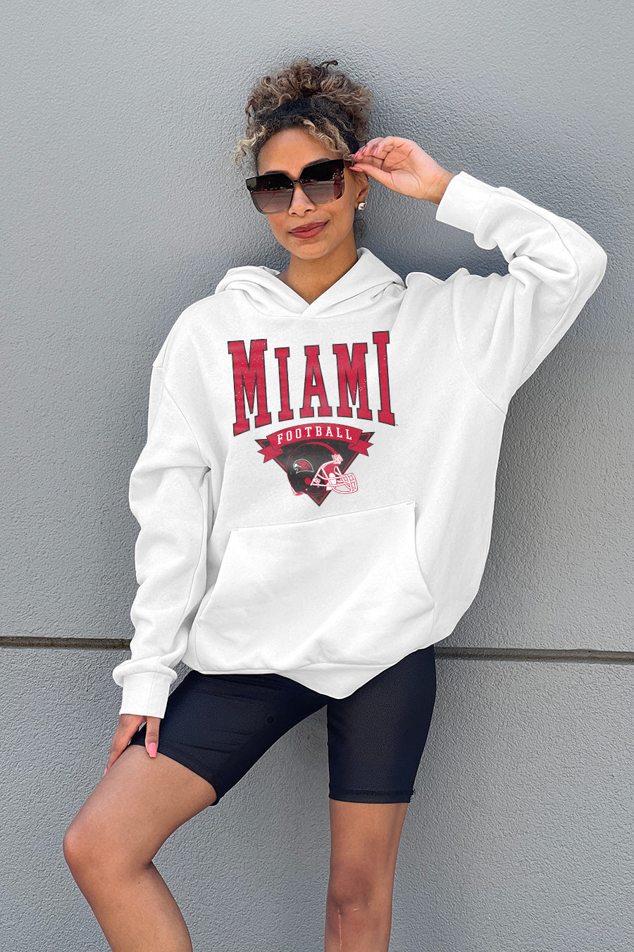 MIAMI OF OHIO REDHAWKS GOOD CATCH PREMIUM FLEECE HOODED PULLOVER