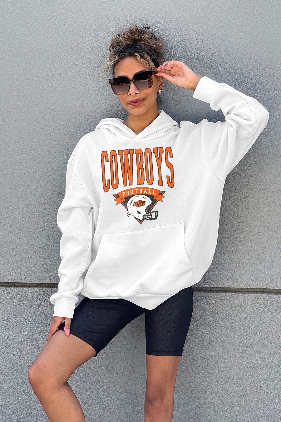 OKLAHOMA STATE COWBOYS GOOD CATCH PREMIUM FLEECE HOODED PULLOVER