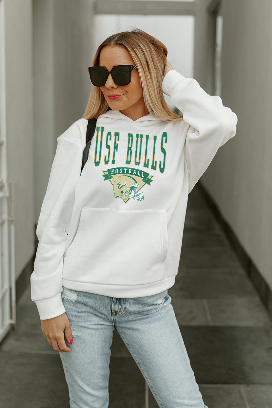 SOUTH FLORIDA BULLS GOOD CATCH PREMIUM FLEECE HOODED PULLOVER