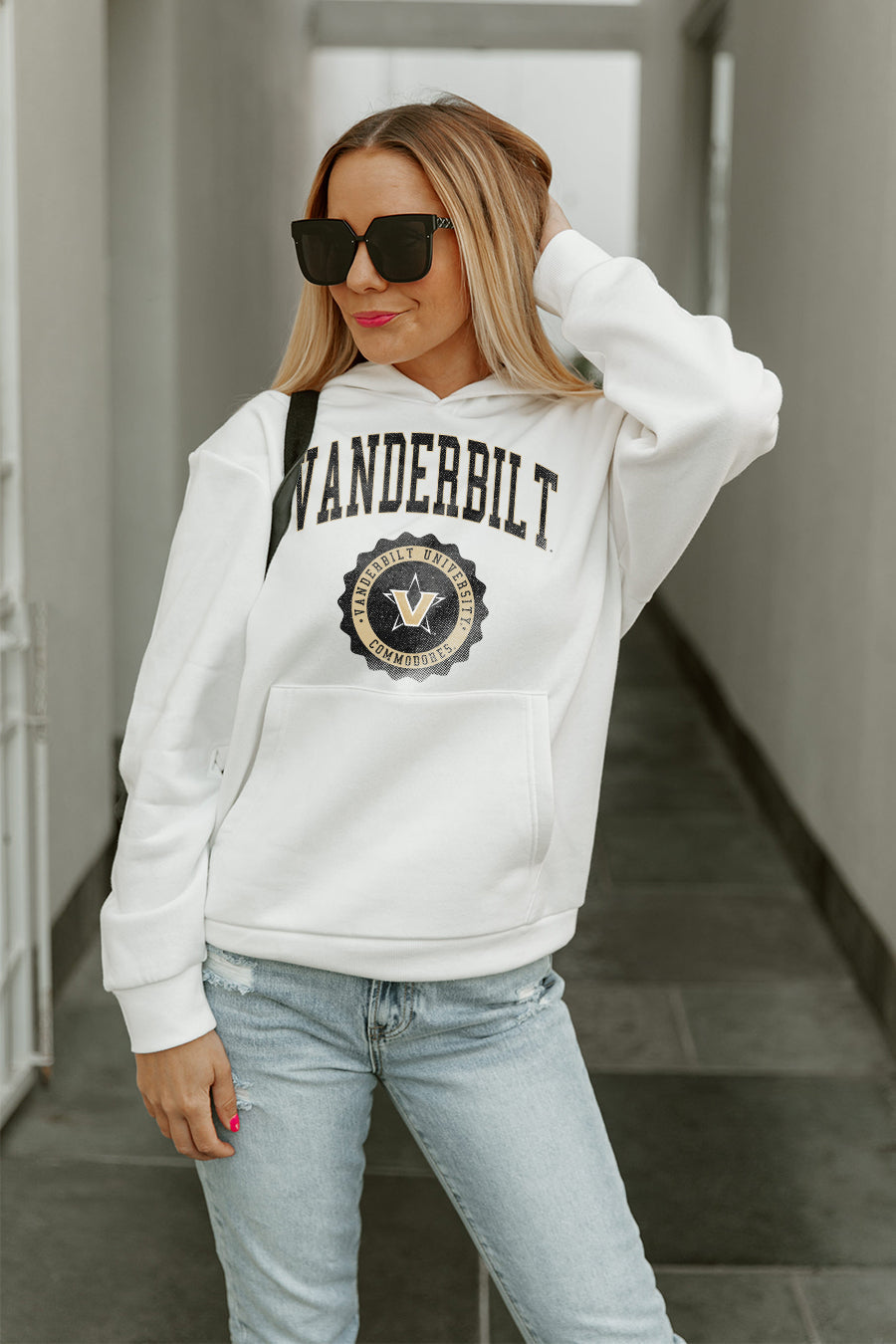 VANDERBILT COMMODORES SEAL OF APPROVAL PREMIUM FLEECE HOODED PULLOVER