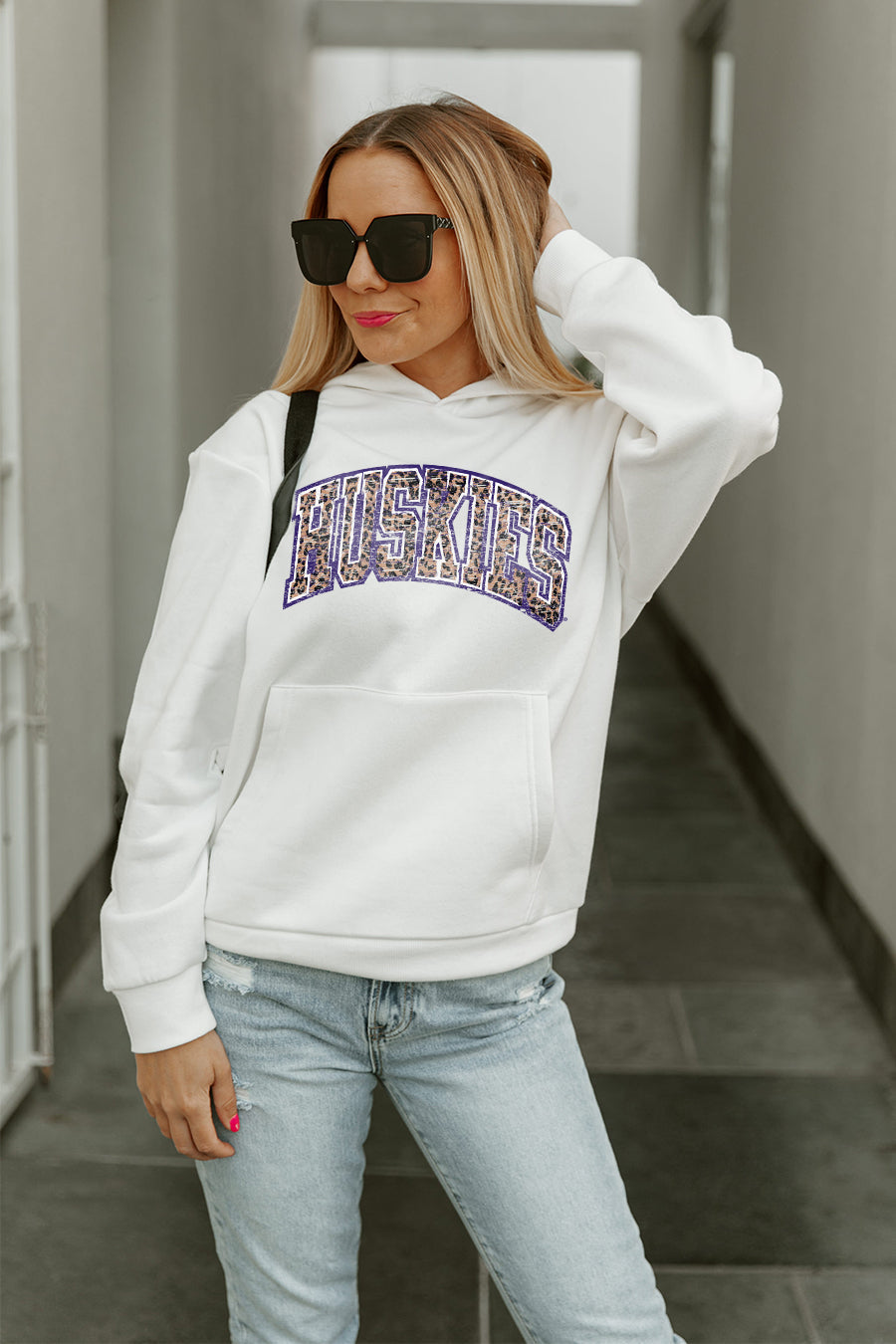 WASHINGTON HUSKIES LEGACY PREMIUM FLEECE HOODED PULLOVER