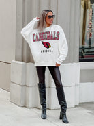 ARIZONA CARDINALS SUNDAY DRIVES PREMIUM FLEECE DROP SHOULDER CREWNECK PULLOVER