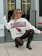 ARIZONA CARDINALS SUNDAY DRIVES PREMIUM FLEECE DROP SHOULDER CREWNECK PULLOVER