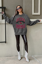 ARIZONA CARDINALS LONG WEEKEND PREMIUM FLEECE DROP SHOULDER CREWNECK PULLOVER