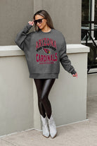 ARIZONA CARDINALS LONG WEEKEND PREMIUM FLEECE DROP SHOULDER CREWNECK PULLOVER