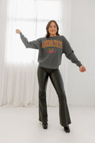 ARIZONA STATE SUN DEVILS SEAL THE DEAL PREMIUM FLEECE DROP SHOULDER CREWNECK PULLOVER