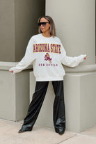 ARIZONA STATE SUN DEVILS FREESTYLE PREMIUM FLEECE DROP SHOULDER CREWNECK PULLOVER