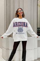 ARIZONA WILDCATS FREESTYLE PREMIUM FLEECE DROP SHOULDER CREWNECK PULLOVER