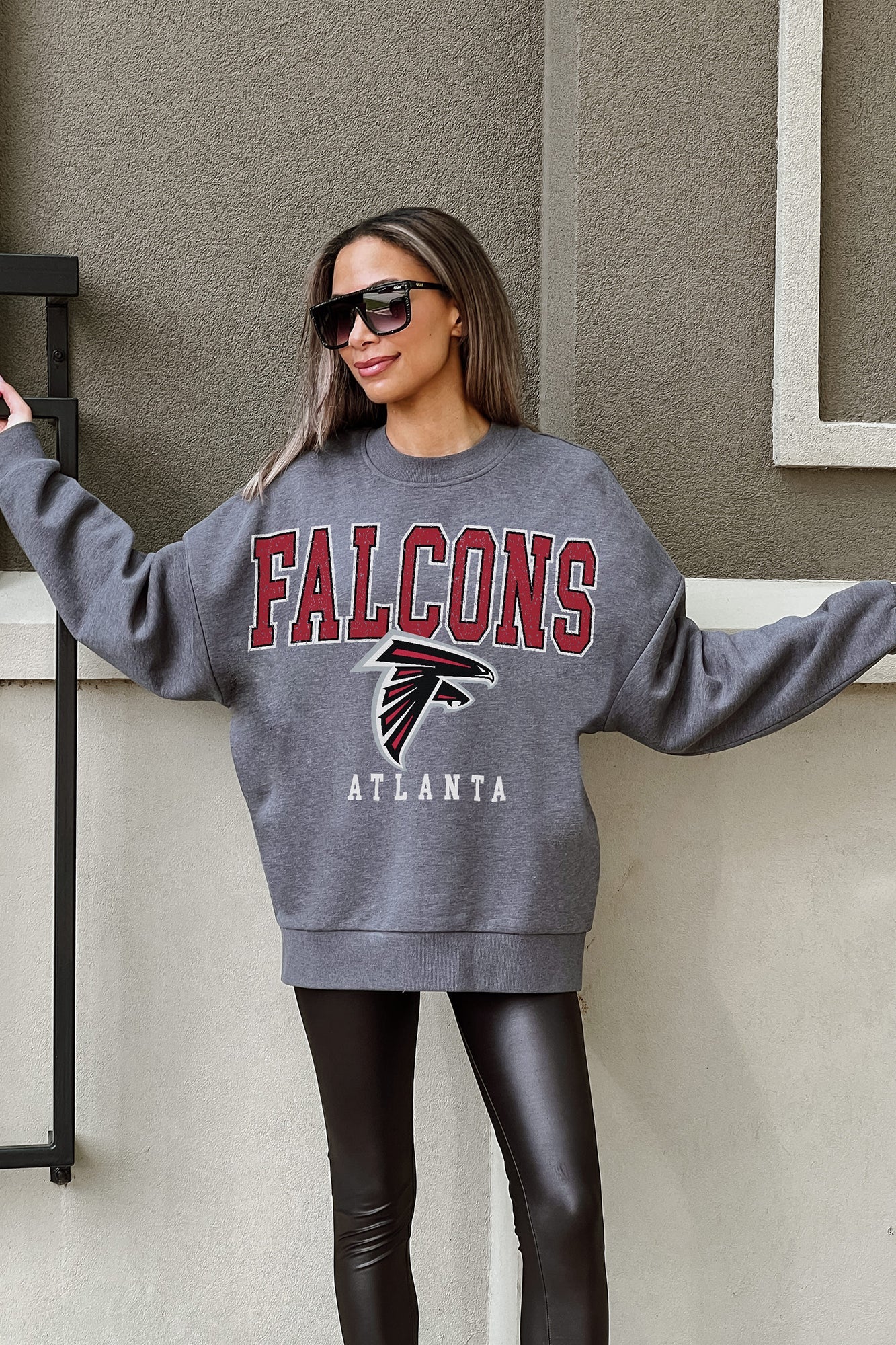 Atlanta falcons crewneck sweatshirt best sale