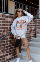 AUBURN TIGERS HAVE A BALL PREMIUM FLEECE DROP SHOULDER CREWNECK PULLOVER