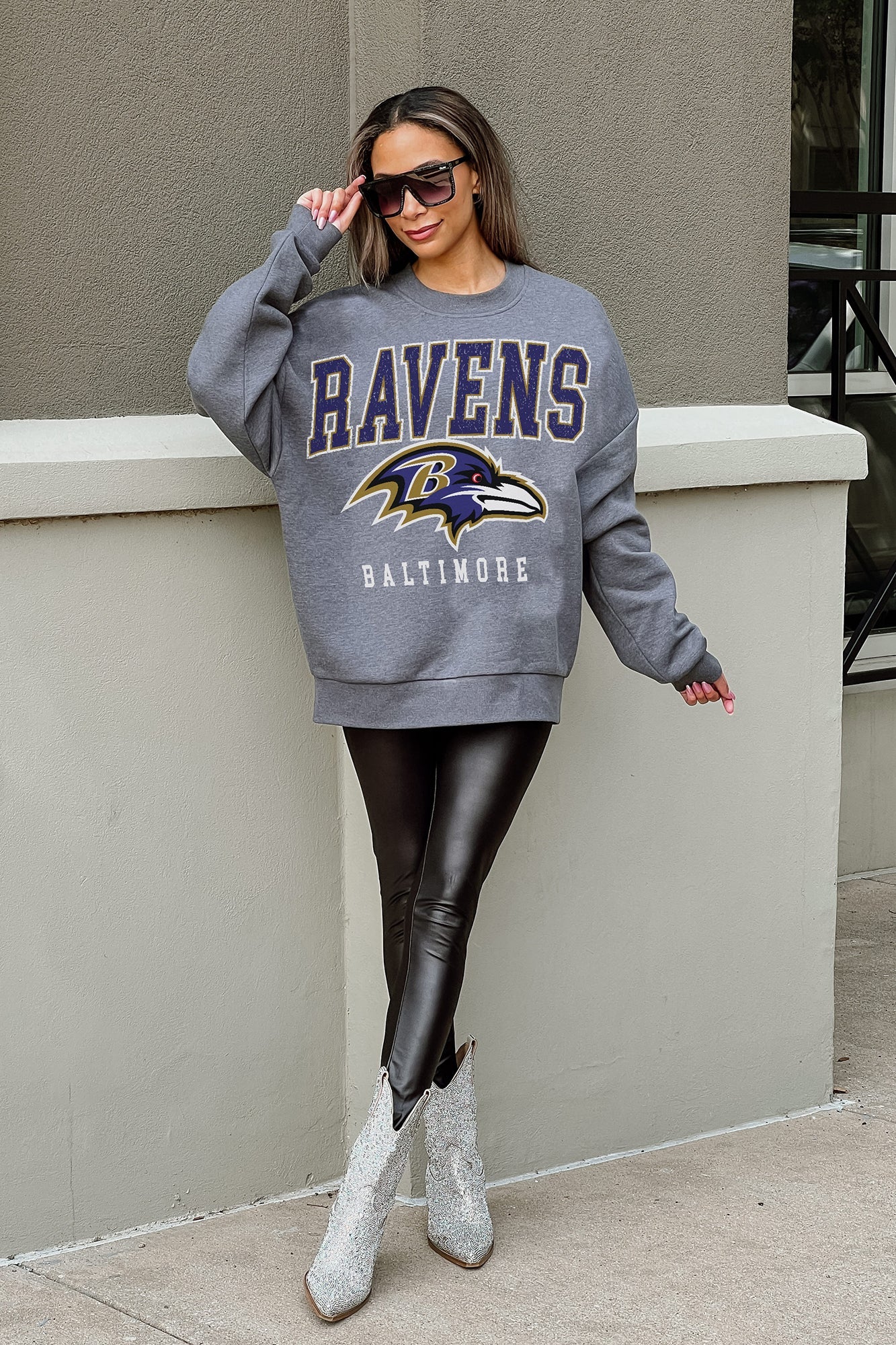 Baltimore Ravens Ladies Lilac L/S Top