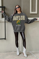 BAYLOR BEARS EASY STREET PREMIUM FLEECE DROP SHOULDER CREWNECK PULLOVER