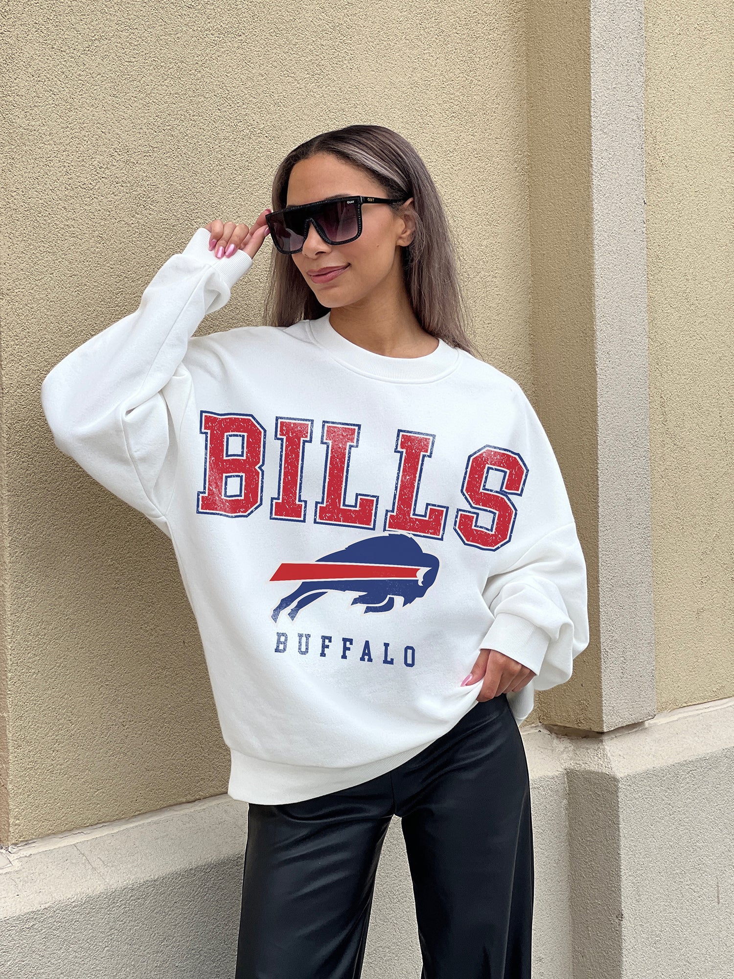 BUFFALO BILLS OFFSIDE SIDE SLIT PULLOVER – GAMEDAY COUTURE