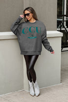 COASTAL CAROLINA CHANTICLEERS SEAL THE DEAL PREMIUM FLEECE DROP SHOULDER CREWNECK PULLOVER