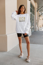 CENTRAL FLORIDA KNIGHTS WORK FOR IT CREW DROP SHOULDER PULLOVER BY MADI PREWETT