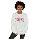 CHICAGO FIRE SC EXTRA PASS PREMIUM FLEECE DROP SHOULDER CREWNECK PULLOVER