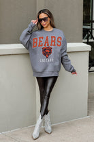 CHICAGO BEARS BRING THE ENERGY PREMIUM FLEECE DROP SHOULDER CREWNECK PULLOVER