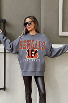 CINCINNATI BENGALS BRING THE ENERGY PREMIUM FLEECE DROP SHOULDER CREWNECK PULLOVER