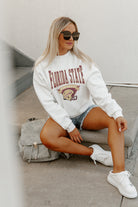 FLORIDA STATE SEMINOLES SLOW MOTION PREMIUM FLEECE DROP SHOULDER CREWNECK PULLOVER