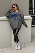 HAMPTON PIRATES SEAL THE DEAL PREMIUM FLEECE DROP SHOULDER CREWNECK PULLOVER