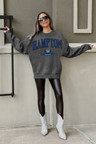 HAMPTON PIRATES SEAL THE DEAL PREMIUM FLEECE DROP SHOULDER CREWNECK PULLOVER