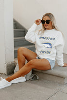 HOFSTRA PRIDE PLAY ON PREMIUM FLEECE DROP SHOULDER CREWNECK PULLOVER