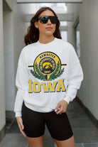 IOWA HAWKEYES HOT SHOT PREMIUM FLEECE DROP SHOULDER CREWNECK PULLOVER