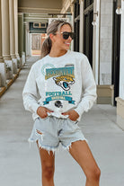 JACKSONVILLE JAGUARS RUN THE SHOW PREMIUM FLEECE DROP SHOULDER CREWNECK PULLOVER