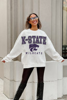 KANSAS STATE WILDCATS FREESTYLE PREMIUM FLEECE DROP SHOULDER CREWNECK PULLOVER