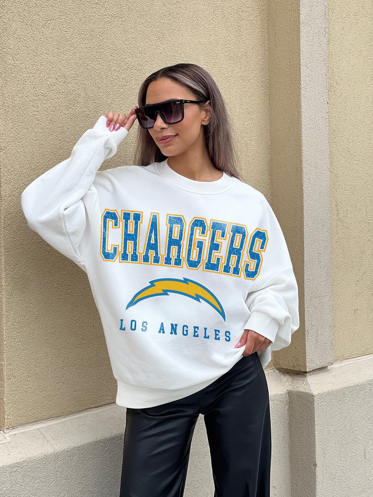 Authentic NFL Apparel Men's Los Angeles Chargers Classic Crew