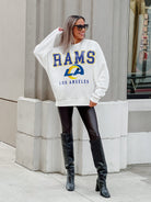 LOS ANGELES RAMS SUNDAY DRIVES PREMIUM FLEECE DROP SHOULDER CREWNECK PULLOVER