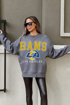 LOS ANGELES RAMS BRING THE ENERGY PREMIUM FLEECE DROP SHOULDER CREWNECK PULLOVER