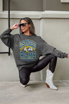 LOS ANGELES RAMS LONG WEEKEND PREMIUM FLEECE DROP SHOULDER CREWNECK PULLOVER