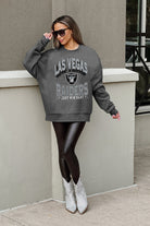 LAS VEGAS RAIDERS LONG WEEKEND PREMIUM FLEECE DROP SHOULDER CREWNECK PULLOVER