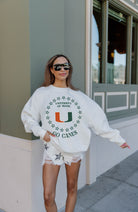 MIAMI HURRICANES SUPERSTAR PREMIUM FLEECE DROP SHOULDER CREWNECK PULLOVER