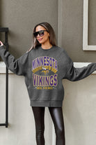 MINNESOTA VIKINGS LONG WEEKEND PREMIUM FLEECE DROP SHOULDER CREWNECK PULLOVER