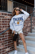 MEMPHIS TIGERS HAVE A BALL PREMIUM FLEECE DROP SHOULDER CREWNECK PULLOVER