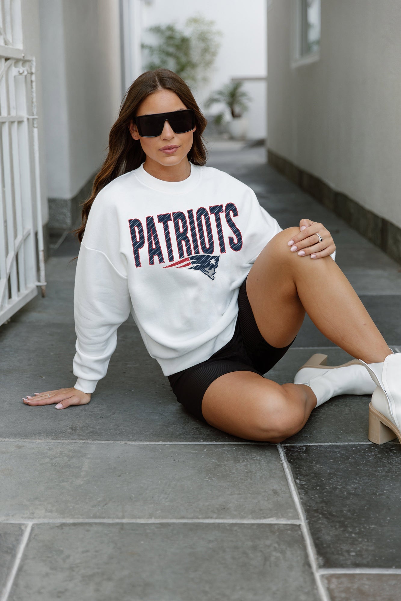 NEW ENGLAND PATRIOTS BRING THE ENERGY PREMIUM FLEECE DROP SHOULDER