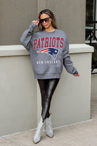 NEW ENGLAND PATRIOTS BRING THE ENERGY PREMIUM FLEECE DROP SHOULDER CREWNECK PULLOVER